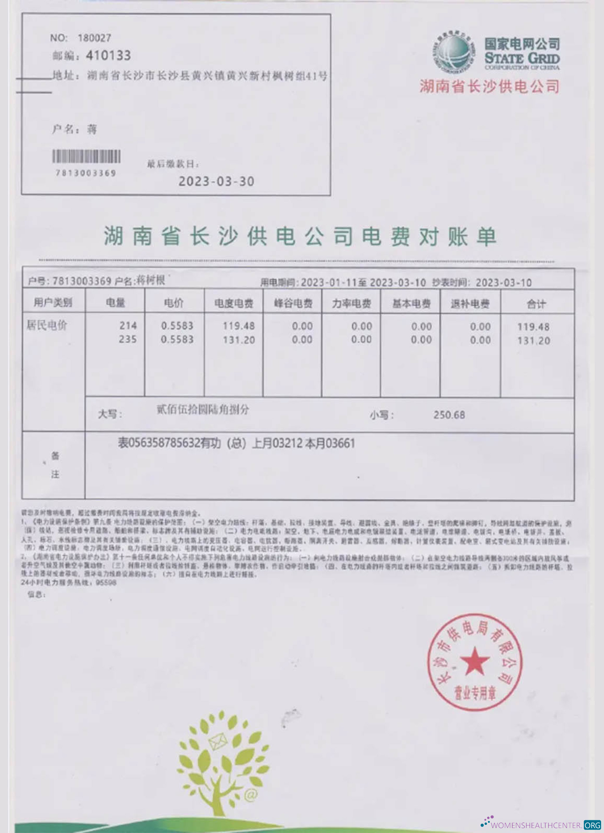 download download China state power grid utility bill in PSD format photoshop template photoshop template